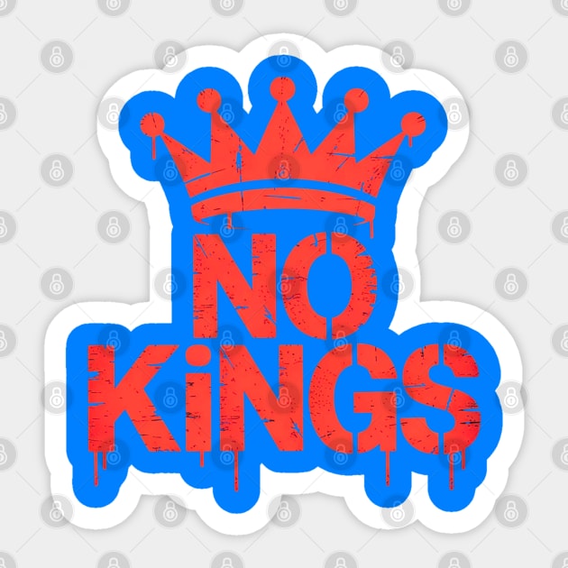 No-kings-in-america Sticker by Creatifly Graphic Tees